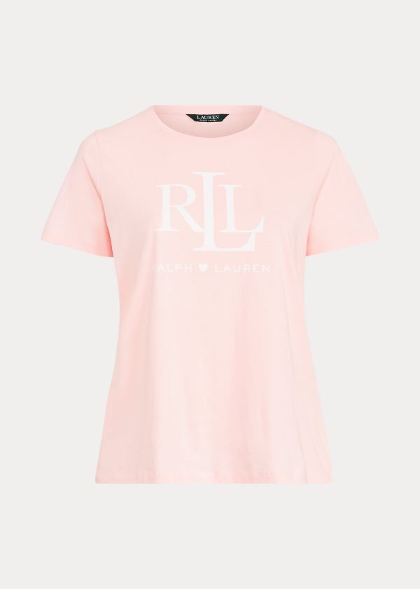 Women's Ralph Lauren Pink Pony LRL Jersey T Shirts | 721689WLY